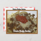 Carte de recette Nachos Potato Wedge (Devant / Derrière)