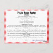 Carte de recette Nachos Potato Wedge (Dos)