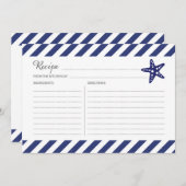 Carte de recette Nautical Starfish (Devant / Derrière)