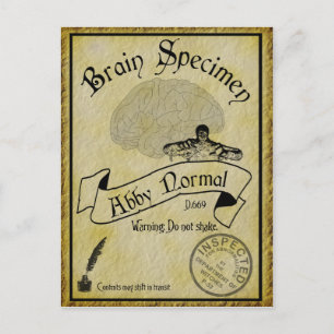 Carte de recette normale Halloween Abby