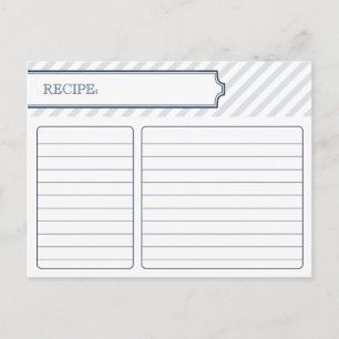 Carte de recette nuptiale    Bleu de paon