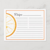 Carte de recette orange (Devant)