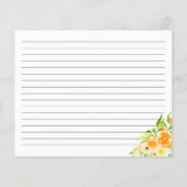 Carte de recette Oranges Citrus (Dos)