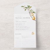 Carte de recette Perfect Pear Fête des mariées (À l'intérieur)