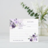 Carte de recette PixDezines H2 Purple Flowers (Debout devant)