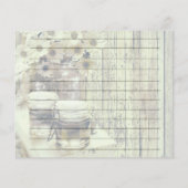 Carte de recette Pot Mason Vintage avec Tournesols (Dos)