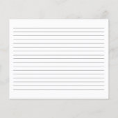 Carte de recette pour la future mariée - Floral bl (Dos)