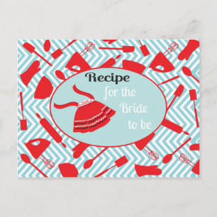Carte de recette pour la mariée à être