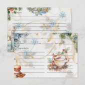 Carte de recette pour le sucre (Devant / Derrière)