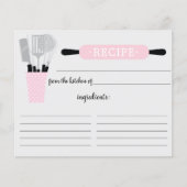 Carte de recette pour les outils de cuisine de la  (Devant)