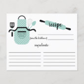 Carte de recette pour outils cuisine Retro Mint Ap (Devant)