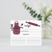 Carte de recette pour outils de cuisine Retro Burg (Debout devant)