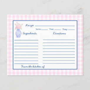 Carte de recette Preppy Grandmillennial Ginger Jar