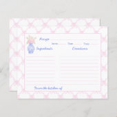 Carte de recette Preppy Grandmillennial Ginger Jar (Devant / Derrière)