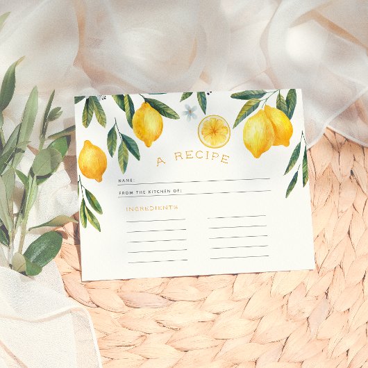 Carte de recette principale Fête des mariées citro