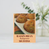 Carte de recette Raisin Bran Réfrigérateur Muffins (Debout devant)