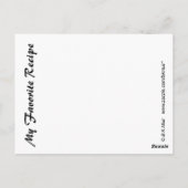 Carte de recette - Raisins (Dos)