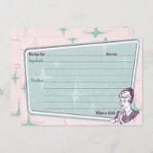 Carte de recette Retro Beehive Hairdo (Devant / Derrière)