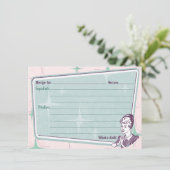 Carte de recette Retro Beehive Hairdo (Debout devant)