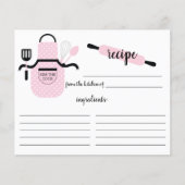 Carte de recette Retro Blush Apron Kitchen Tools (Devant)