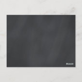 Carte de recette rétro Outils de cuisine rayés (Dos)