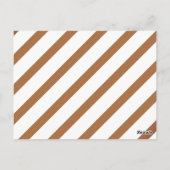 Carte de recette rétro Outils de cuisine rayés (Dos)