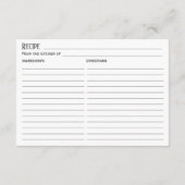 Carte de recette Rose de jardin rose Fête des mari (Dos)