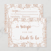 Carte de recette Rose Fête des mariées or Sand Str (Devant / Derrière)