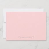 Carte de recette rose florale (Dos)