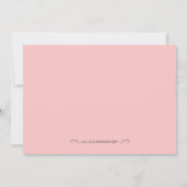 Carte de recette rose florale (Dos)