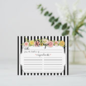 Carte de recette Rose pour les bandes noires moder (Debout devant)