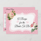 Carte de recette Rose Rose Blush Rose (Devant / Derrière)