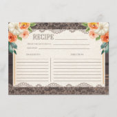 Carte de recette Rustic Wood Lace Fall (Devant)