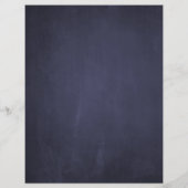 Carte de recette rustique et élégante marine (Dos)