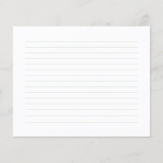 Carte de recette Sage Bow Crest Monogram (Dos)