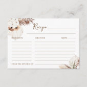 Carte de recette SIERRA Bohemian Pampas (Devant)