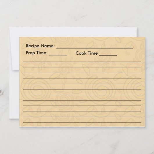 CARTE DE RECETTE - Soleils tordus (Devant)