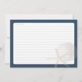 Carte de recette Starfish and Sand Dollar (Dos)