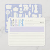 Carte de recette Stock Mod La Fête des mariées de (Devant / Derrière)