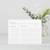 Carte de recette | Style de recette (Debout devant)