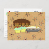 Carte de recette sucré (Devant / Derrière)