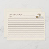 Carte de recette Tan (Devant / Derrière)