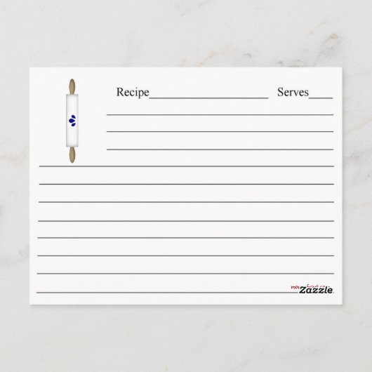 Carte de recette That's How I Roll (Dos)