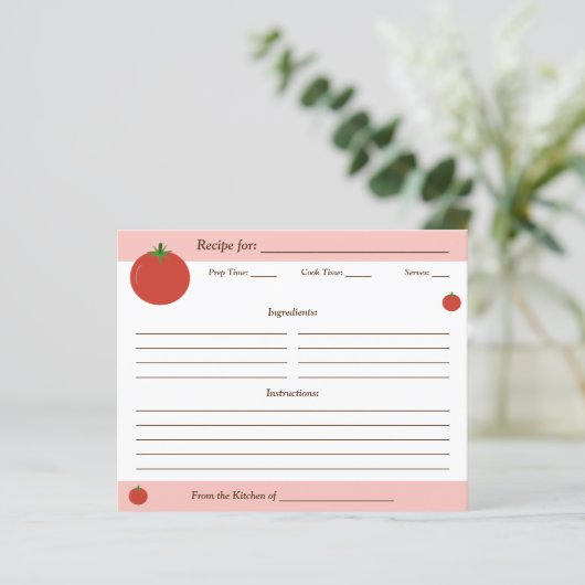 Carte de recette tomate (Debout devant)