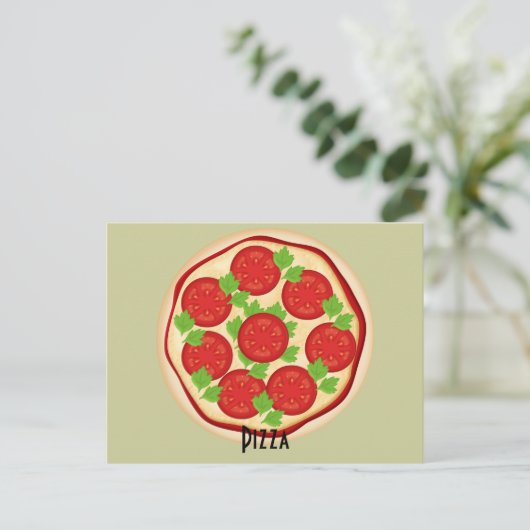 Carte de recette Tomates Pizza (Debout devant)