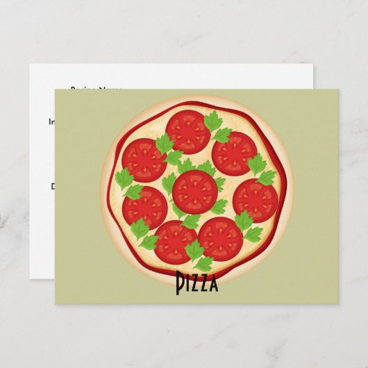 Carte de recette Tomates Pizza (Devant / Derrière)