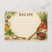 Carte de recette Toscane intemporelle (Devant)