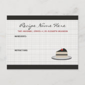 Carte de recette tranche de gâteau (Devant)