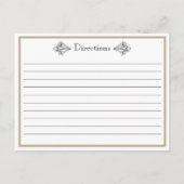 Carte de recette Tulipe Jaune Vintage (Dos)