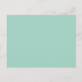 Carte de recette Turquoise et blanche personnalisé (Devant)